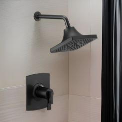 Click here to see Brizo T60206-BLLHP Brizo Kintsu TempAssure Thermostatic Shower Only Trim, Less Handle, 1.75 GPM, Matte Black - T60206-BLLHP