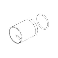 Click here to see Brizo RP101599BNX Brizo Kintsu Sensori Thermostatic Valve Trim Sleeve, Brilliance Black Onyx - RP101599BNX