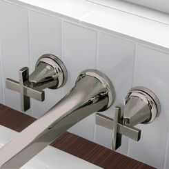 Click here to see  HX7098-BNX Brizo Wall-Mount Tub Filler Cross-Handle Kit, Brilliance Black Onyx - HX7098-BNX