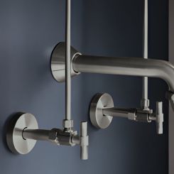 Click here to see  BT022205-SL Brizo Litze Angled Supply Stop Valve w/ Lever Handle, Brilliance Luxe Steel - BT022205-SL