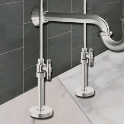 Click here to see Brizo BT021205-NK Brizo Litze Straight Supply Stop Valve with Lever Handle, Brilliance Luxe Nickel - BT021205-NK