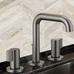 Click here to see Brizo 65332LF-SLLHP-ECO Brizo Litze Two-Handle Widespread Lavatory Faucet, Less Handles, 1.2 GPM, Brilliance Luxe Steel - 65332LF-SLLHP-ECO