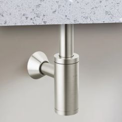Click here to see Brizo BT041142-BN Brizo Bottle Trap with Escutcheon and Removable Cleanout Cover, Brass, Brilliance Brushed Nickel - BT041142-BN