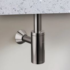 Click here to see Brizo BT041142-BNX Brizo Bottle Trap with Escutcheon and Removable Cleanout Cover, Brass, Brilliance Black Onyx - BT041142-BNX