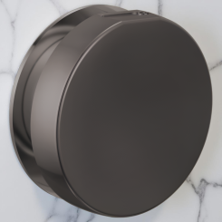 Click here to see Brizo RP103313BNXL Brizo Mystix Contemporary Round Steam Head, Brilliance Black Onyx - RP103313BNXL