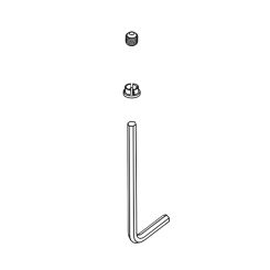 Click here to see Brizo RP92499BN Brizo Vettis Set Screw, Button, and Wrench for Thermostatic Valve Trim, Brilliance Brushed Nickel - RP92499BN