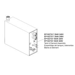 Click here to see Brizo EP102735 Brizo Tank and Element Assembly, 10kW, 208V - EP102735