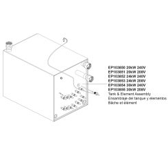 Click here to see Brizo EP103854 Brizo Tank and Element Assembly, 30kW, 240V, 1 Phase / 3 Phase - EP103854