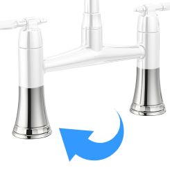 Click here to see Brizo RP101796PC Brizo Tulham Base and Gasket For Bridge Kitchen Faucet, Polished Chrome - RP101796PC 