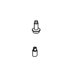 Click here to see Brizo RP101786BL Brizo Tulham Button and Set Screw, Matte Black - RP101786BL 