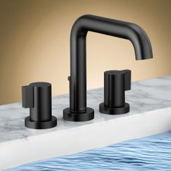 Click here to see  T67335-BLLHP Brizo Litze Roman Tub Faucet Trim, Less Handles, Matte Black - T67335-BLLHP