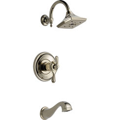 Click here to see Brizo T60485-PN Brizo Charlotte TempAssure Tub/Shower Faucet with Thermostatic Cartridge, Single-Function Showerhead, 1.75 GPM, Brilliance Polished Nickel - T60485-PN