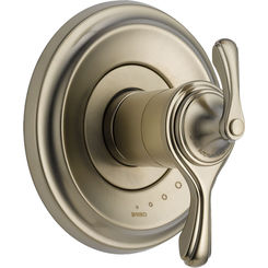 Click here to see Brizo T60085-BN Brizo Charlotte TempAssure Thermostatic Two-Handle Valve Trim, Lever Handles, Brushed Nickel - T60085-BN