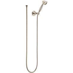 Click here to see BRIZO RP41202PN Brizo Vesi Traditional Single-Function Hand Shower with Stretchable Hose, WaterSense, 1.75 GPM, Brilliance Polished Nickel - RP41202PN