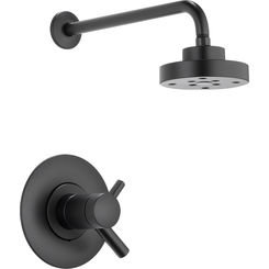 Click here to see Brizo T60275-BL Brizo Odin TempAssure Thermostatic Shower Faucet with Single Function Showerhead, 1.75 GPM, Matte Black - T60275-BL
