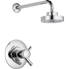 Click here to see BRIZO T60275-PC Brizo Odin TempAssure Thermostatic Shower Faucet with Single Function Showerhead, 1.75 GPM, Polished Chrome - T60275-PC