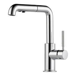 Click here to see Brizo 63220LF-PC Brizo Solna Single Handle Pull-Out Kitchen Faucet w/ Diamond Seal, Polished Chrome - 63220LF-PC