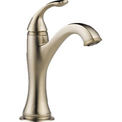 Click here to see DELTA FAUCETS COMPANY 65085LF-BN Brizo Charlotte Single-Handle Deck-Mount Brilliance Brushed Nickel Bathroom Faucet, 1.5 GPM, Single-Hole, Less Drain - 65085LF-BN