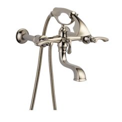 Click here to see Brizo T70385-PN Brizo Charlotte Two-Handle Multi-Mount Tub Faucet Trim with 1.75 GPM Hand Shower, Bi-Directional Diverter, Lever Handles, Brilliance Polished Nickel - T70385-PN