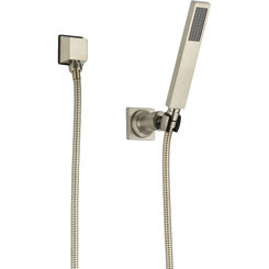 Click here to see BRIZO 85880-BN Brizo Siderna Single Function Wall-Mount Hand Shower w/ Stretchable Hose and Elbow, 1.75 GPM, Brilliance Brushed Nickel - 85880-BN