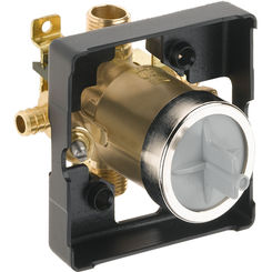 Click here to see BRIZO R60000-PXWS Brizo MultiChoice Universal Tub/Shower Rough-In Valve with PEX Connections and Stops, Universal Outlets, 1/2