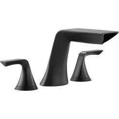 Click here to see Brizo T67350-BL Brizo Sotria Two-Handle Deck-Mount Roman Tub Faucet Trim, 3-Hole, Lever Handles, ADA, Matte Black - T67350-BL