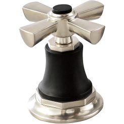 Click here to see  HX5361-NKBL Brizo HX5361-NKBL Luxe Nickel/Matte Black Rook Lavatory Cross Handle Kit