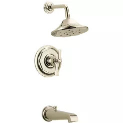 Click here to see  T60461-PN Brizo Rook TempAssure Tub/Shower Faucet with Thermostatic Cartridge, 4-Function Showerhead, 1.75 GPM, Brilliance Polished Nickel - T60461-PN