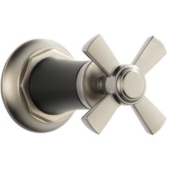 Click here to see  T66661-NKBL Brizo Rook Sensori Single-Handle Volume Control Trim, Cross Handle, Brilliance Luxe Nickel/Matte Black - T66661-NKBL