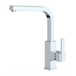 Click here to see Ultra Faucets UF12400 Ultra Faucets Icon Single Handle Pull-Out Kitchen Faucet, Chrome - UF12400
