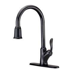 Click here to see Ultra Faucets UF13305 Ultra Faucets Transitional Single-Handle Pull-Down Kitchen Faucet, Oil-Rubbed Bronze - UF13305