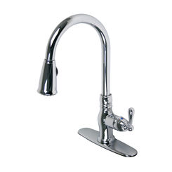 Click here to see Ultra Faucets UF14103 Ultra Faucets Prime Single-Handle Pull-Down Kitchen Faucet, Stainless - UF14103