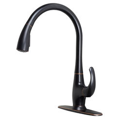 Click here to see Ultra Faucets UF13905 Ultra Faucets Vantage Single Handle Pull-Down Bar/Prep Faucet, Oil-Rubbed Bronze - UF13905