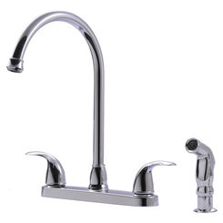 Click here to see Ultra Faucets UF21040 Ultra Faucets Vantage Two Handle Kitchen Faucet w/ Side Spray, Chrome - UF21040