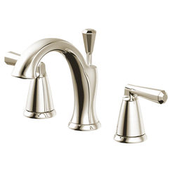 Click here to see Ultra Faucets UF55713 Ultra Faucets Z Two-Handle Widespread Lavatory Faucet with Metal Pop-Up, 1.2 GPM, Three-Hole, Ceramic Disc Cartridge, Brushed Nickel - UF55713 