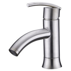 Click here to see Ultra Faucets UF35013 Ultra Faucets Contemporary One-Handle Bathroom Faucet with Metal Pop-Up Assembly, 1.5GPM, Neoperl Aerator, Lever Handle, Brushed Nickel - UF35013
