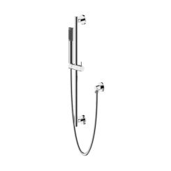 Click here to see Ultra Faucets UF78800-7 Ultra Faucets Sweep Collection Hand Shower with Metal Slide Bar and 60in Hose, 2.0 GPM, Chrome - UF78800-7