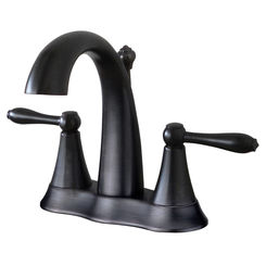 Click here to see Ultra Faucets UF45315 Ultra Faucets Contour 3-Hole Centerset Oil-Rubbed Bronze Bathroom Faucet with Pop-Up Drain, 1.5 GPM, NEOPERL Aerator, Two-Handle, Lever Handles - UF45315