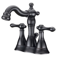 Click here to see Ultra Faucets UF45215 Ultra Faucets Prime 3-Hole Centerset Oil-Rubbed Bronze Bathroom Faucet with Metal Pop-Up Drain, 1.5 GPM, NEOPERL Aerator, Two-Handle, Lever Handles - UF45215