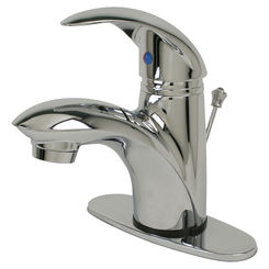 Click here to see Ultra Faucets UF34120 Ultra Faucets Vantage Single-Handle Bathroom Faucet with 50/50 Pop-Up Drain, 2.2GPM, 1 or 3-Hole Installation, Lever Handle, Chrome - UF34120