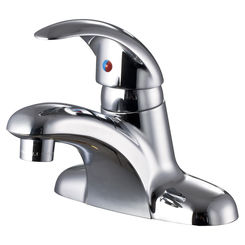 Click here to see Ultra Faucets UF34220 Ultra Faucets Vantage 3-Hole Centerset Chrome Bathroom Faucet with 50/50 Pop-Up, 2.2 GPM, Single-Handle, Lever Handle - UF34220