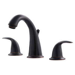 Click here to see Ultra Faucets UF55015 Ultra Faucets Vantage Two-Handle Widespread Lavatory Faucet with Pop-Up Assembly, 2.2 GPM, Three-Hole, Ceramic Disc Cartridge, Oil Rubbed Bronze - UF55015 