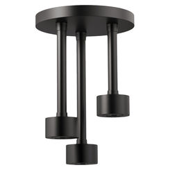 Click here to see  81335-BL Brizo Essential H2Okinetic Pendant Raincan Shower Head, Single-Function, Linear, Round, 1.75 GPM, Ceiling-Mount, WaterSense, Matte Black - 81335-BL
