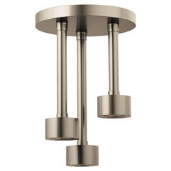 Click here to see Brizo 81335-BN Brizo Essential H2Okinetic Pendant Raincan Shower Head, Single-Function, Linear, Round, 1.75 GPM, Ceiling-Mount, WaterSense, Brushed Nickel - 81335-BN