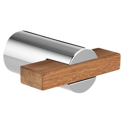 Click here to see Brizo 699135-PCTK Brizo Litze Drawer Pull, Polished Chrome/Teak Wood - 699135-PCTK