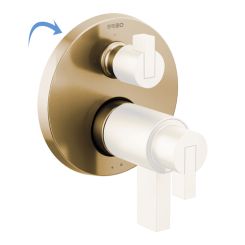 Click here to see  T75535-GLLHP Brizo Litze TempAssure Thermostatic Valve Trim with 3-Function Diverter Trim, Brilliance Luxe Gold - T75535-GLLHP