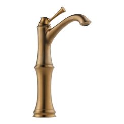 Click here to see Brizo 65105LF-BZ-ECO Brizo Baliza Single-Handle Deck-Mount Vessel Brilliance Brushed Bronze Lavatory Faucet with Grid Strainer, 1.2 GPM, Single-Hole - 65105LF-BZ-ECO