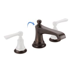 Click here to see  65360LF-RBLHP-ECO Brizo Rook Two-Handle Widespread Bathroom Faucet with Metal Pop-Up Drain, Less Handles, 1.2 GPM, Venetian Bronze - 65360LF-RBLHP-ECO