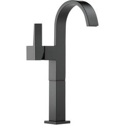 Click here to see  65480LF-BL-ECO Brizo Siderna Single-Handle Matte Black Vessel Bathroom Faucet with Ceramic Cartridge, Single-Hole, 1.2 GPM, Less Drain - 65480LF-BL-ECO