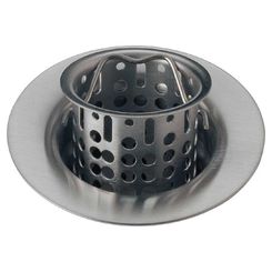 Click here to see Brizo 69051-SS Brizo Rook Prep Flange and Strainer with Drop-In Basket with Lift Handle Brilliance Stainless - 69051-SS